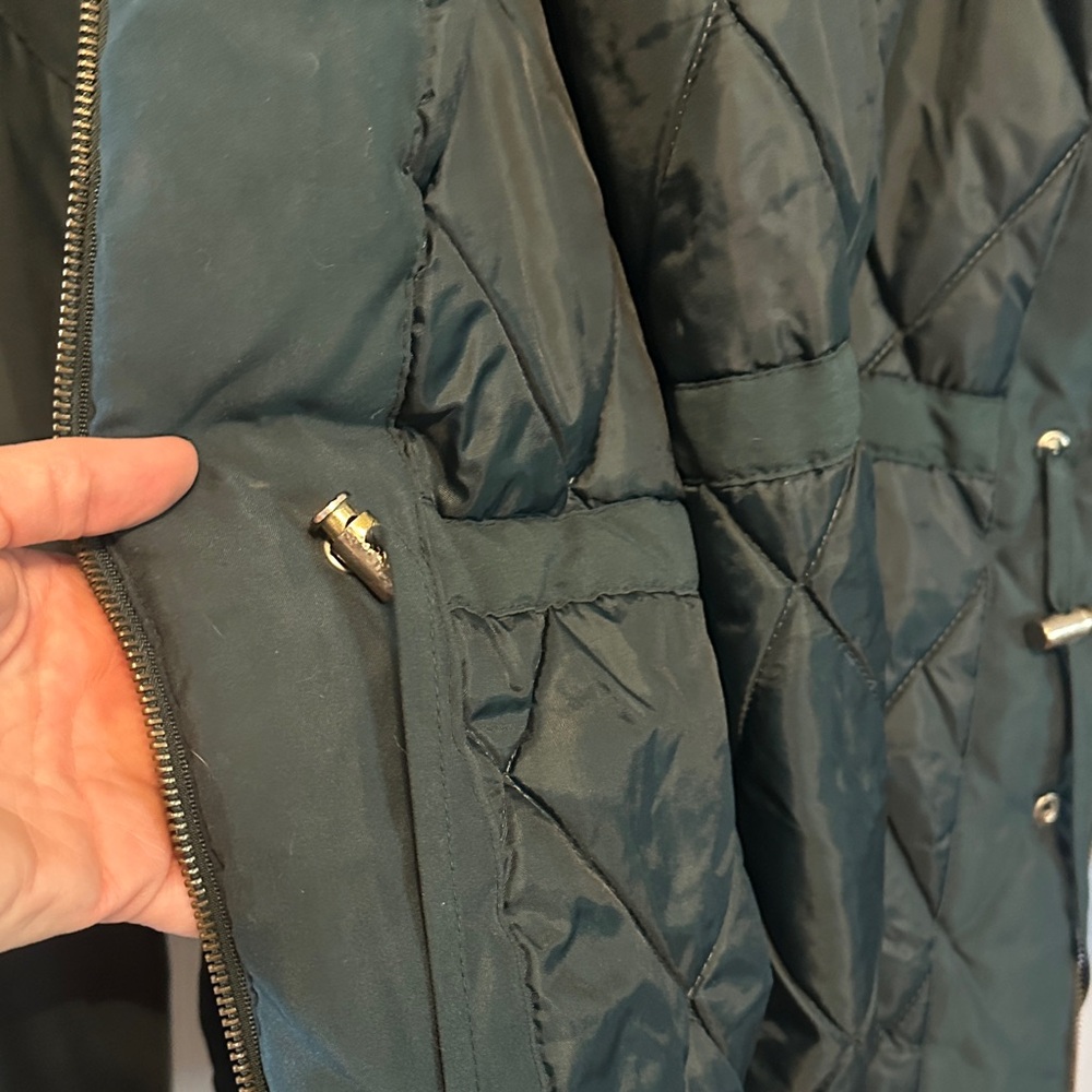 Aqua Deep Green Hooded Puffer Jacket - Picture 8 of 9